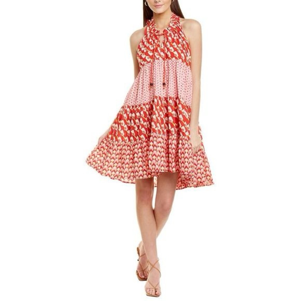 Ro's Garden Short Sofia Dress, Red Phoenix